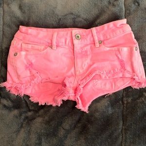 Hot pink shorts